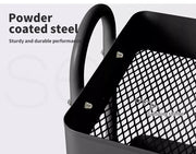 Levede 3 Tiers Kitchen Trolley Cart Steel Storage Rack Shelf Organiser Black