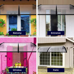 Mountview Window Door Awning Outdoor Canopy UV Patio Rain Cover DIY 1M X 2.4M