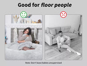 TheNapBed 1.8m Human Size Pet Bed Fluffy Calming Washing Napping Mattress Grey