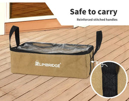 Slimbridge 3PCS Camping Canvas Storage Bags Adventure Portable Caravan Organiser