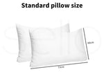 Dreamz Pillows Bed  Pack Home Hotel Soft Family Cotton Cover Standard Size Firm