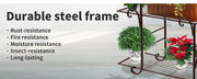 Levede Plant Stand Outdoor Indoor Metal Flower Pots Rack Corner Planter Shelf