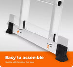 Traderight Multi Purpose Ladder Aluminium Folding Platform Extension Step 4.7M