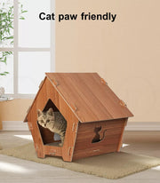 Pawz Cat Scratcher Scratching Board Corrugated Cardboard Scratch Bed Condo House