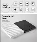 Pawz Pet Dog Calming Bed Memory Foam Foldable Mattress Orthopedic Washable Grey