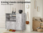 Levede Buffet Sideboard Storage Cabinet Timber Cupboard Antique Furniture Grey