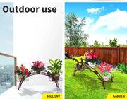 Levede Plant Stand Outdoor Indoor Metal Flower Pots Rack Corner Planter Shelf