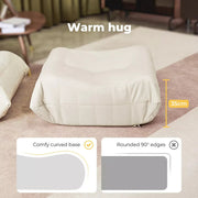 Levede Floor Ottoman Foam Sofa Lazy Footrest Footstool Modular Pouffe Couch