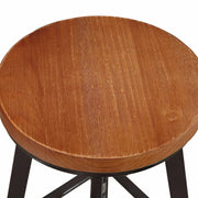Levede 4x Bar Stools Industrial Kitchen Stool Wooden Barstools Swivel Chairs