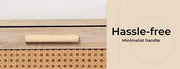 Levede Table Wooden Console Table Set With Storage Drawers Laptop Desk 105X55CM