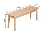 Levede 1XDining Chairs Bench Chair Seat Wooden Kitchen Outdoor Garden Patio