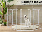 Pawz Pet Dog Playpen Puppy  Cage White Fence Metal  8 Panel 40