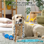 PaWz Dog Chew Toys Squeaky Teething Toys 6 Styles Puppy Pet Rope Plush Toy