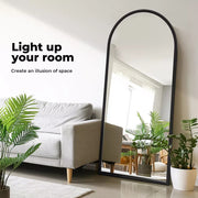 Yezi Full Length Mirrors Modern Floor Dressing Free Standing Black Framed 1.8M