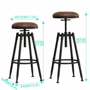 Levede 4x Bar Stools Industrial Kitchen Stool Barstool Swivel Dining Chairs