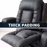 Levede Electric Massage Chairs Reclining Full Body Leather Lounge Sofa Heated