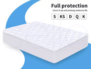 Dreamz Mattress Protector Topper Microfiber Waterproof Cover Double King Queen.