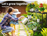 Levede 2x Plant Stands Outdoor Indoor Garden Metal 3 Tier Planter Corner Shelf