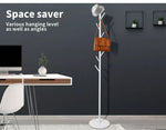 Levede Coat Rack Clothes Stand Hat Clothing Hanger Garment 8 Hook Tree Organizer