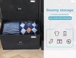Levede 5-Drawer Storage Cabinet – Lowboy Dresser Organizer with Suede Drawers