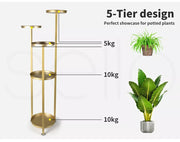 Levede Plant Stand Outdoor Indoor Flower Pots Rack Garden Shelf Home Decor 120CM
