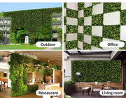Marlow Artificial Boxwood Hedge Fence Fake Vertical Garden Green Outdoor x10