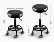 Levede Swivel Salon Stools Barber Chairs Hydraulic Lift Hairdressing Stools