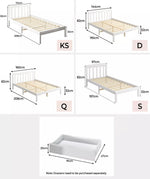 Levede Wooden Bed Frame Queen Double King Single Full Size Mattress Base Timber