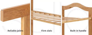 Levede Bamboo Shoe Rack Cabinet Storage Organizer Wooden Stand Shelves 65CM Wide