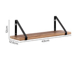 Levede Floating Shelf DIY Hanging Shelves Wall Mounted Storage Display 43*12cm