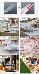 Tableware Cutlery Set Stainless Steel Knife Fork Spoon Kitchen Child Silver 60PC