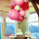 12 Paper Lanterns for Wedding Party Festival Decoration - Mix & Match Colours