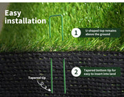 Marlow 200PCS Synthetic Artificial Grass Pins U Turf Peg Fastening Lawn Weed Mat