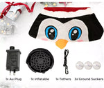 Santaco Christmas Inflatable Lighted Xmas Window Decorations 0.9M Penguin Lights