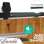 Antique Style Sliding Barn Double Door Hardware Damper Quiet Closing Tool Kits