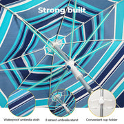 Centra 2M Outdoor Beach Umbrellas Tilting Garden Patio Tropical Sun Shelter