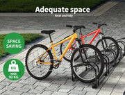 6 Bikes Stand Bicycle Bike Rack Floor Parking Instant Storage Cycling Portable