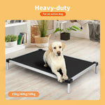 Pawz Pet Trampoline Elevated Raised Dog Bed Aluminium Frame Chew Proof Pillow