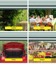 Mountview Gazebo 3x3 Marquee Pop Up Tent Outdoor Canopy Wedding Mesh Side Walls