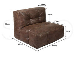 Marlow Bean Bag Cover Chair Modular Couch Indoor Gaming Seat Lazy Lounge Sofa