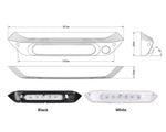Manan Caravan Awning Lights LED Dual 12V 24V 287mm Amber White IP67 Waterproof