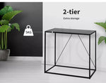 Levede 2-Tier Console Table Office Furniture Desk Hallway Side Entry Hall Shelf