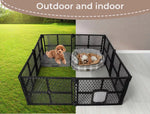 Pawz 8 Panel Dog Playpen Cage Enclosure Fence Puppy Plastic Play Pen Foldable
