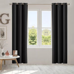 Dreamz Blockout Curtain Blackout Curtains Eyelet Room 102x213cm Black