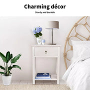 Levede 2x Bedside Tables Drawers Side Table Storage Cabinet Nightstand Bedroom