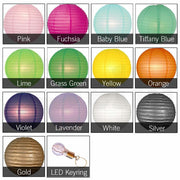 12 Paper Lanterns for Wedding Party Festival Decoration - Mix & Match Colours