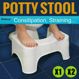 2pc Squatty Potty Sit & Squat Bathroom Toilet Step Stool Aid for Constipation