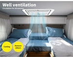 Manan Caravan Roof Vent 12V Fan RV Shower Hatch 355x355mm Flyscreen Motor Home