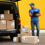 Thermal Direct Shipping Label 100x150mm 400/4800 Lables Fan-Fold Box Stickers