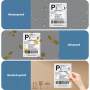 Thermal Direct Shipping Label 100x150mm 400/4800 Lables Fan-Fold Box Stickers